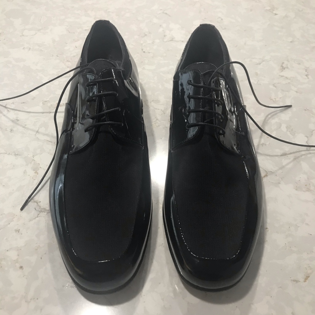Moreschi Italian Blk Patent Leather Derby Shoes